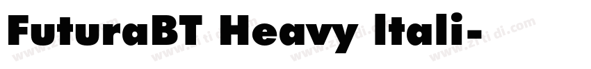 FuturaBT Heavy ltali字体转换